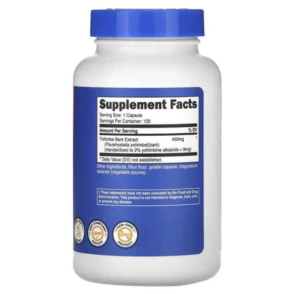 Nutricost Yohimbe Bark Extract 9mg Capsules